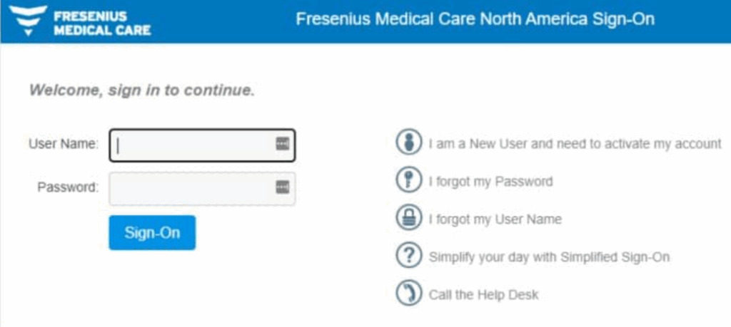 Accessing Your Fresenius Account
